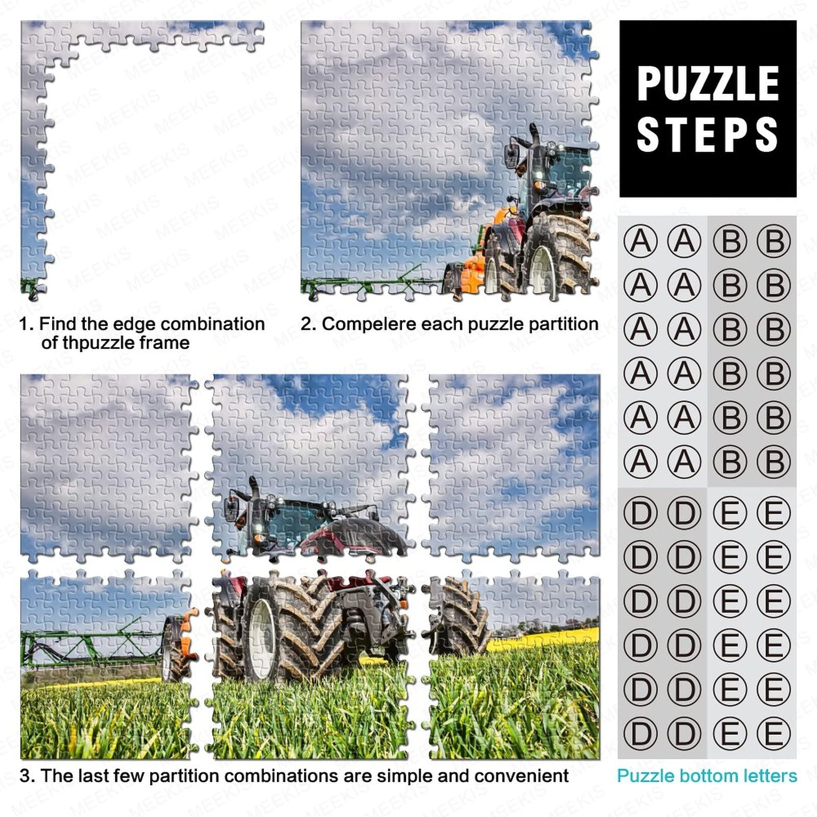 Traktor Puzzle 1000 Teile Erwachsene, DIY Jigsaw Puzzle Für