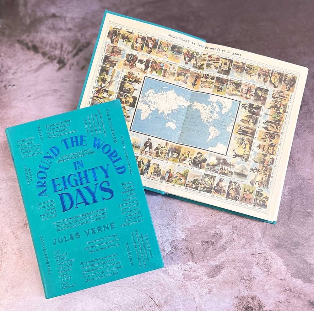 洋書　IN AUGUST COMPANY Amazon.com: Around the World in Eighty Days (Word Cloud Classics