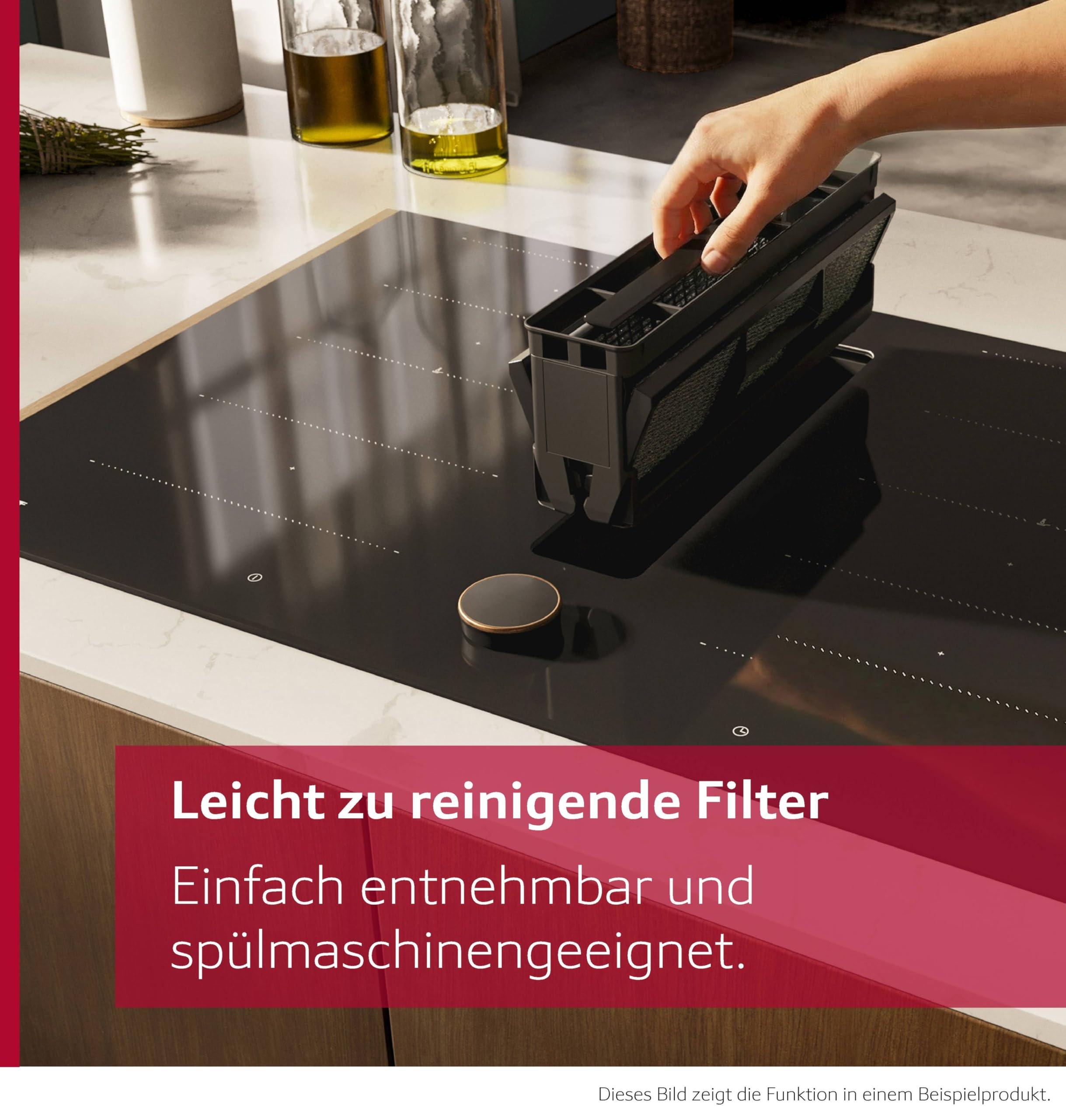 NEFF V58NHQ4L0 N 70 Induktionskochfeld mit integriertem Dunstabzug 80 cm Rahmenlos aufliegend