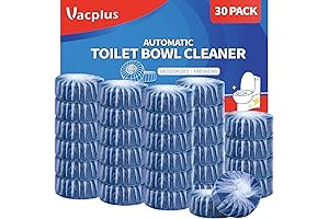 Vacplus Toilet Bombs Cleaner: 30-Pack Cleaning Solution Against Stains