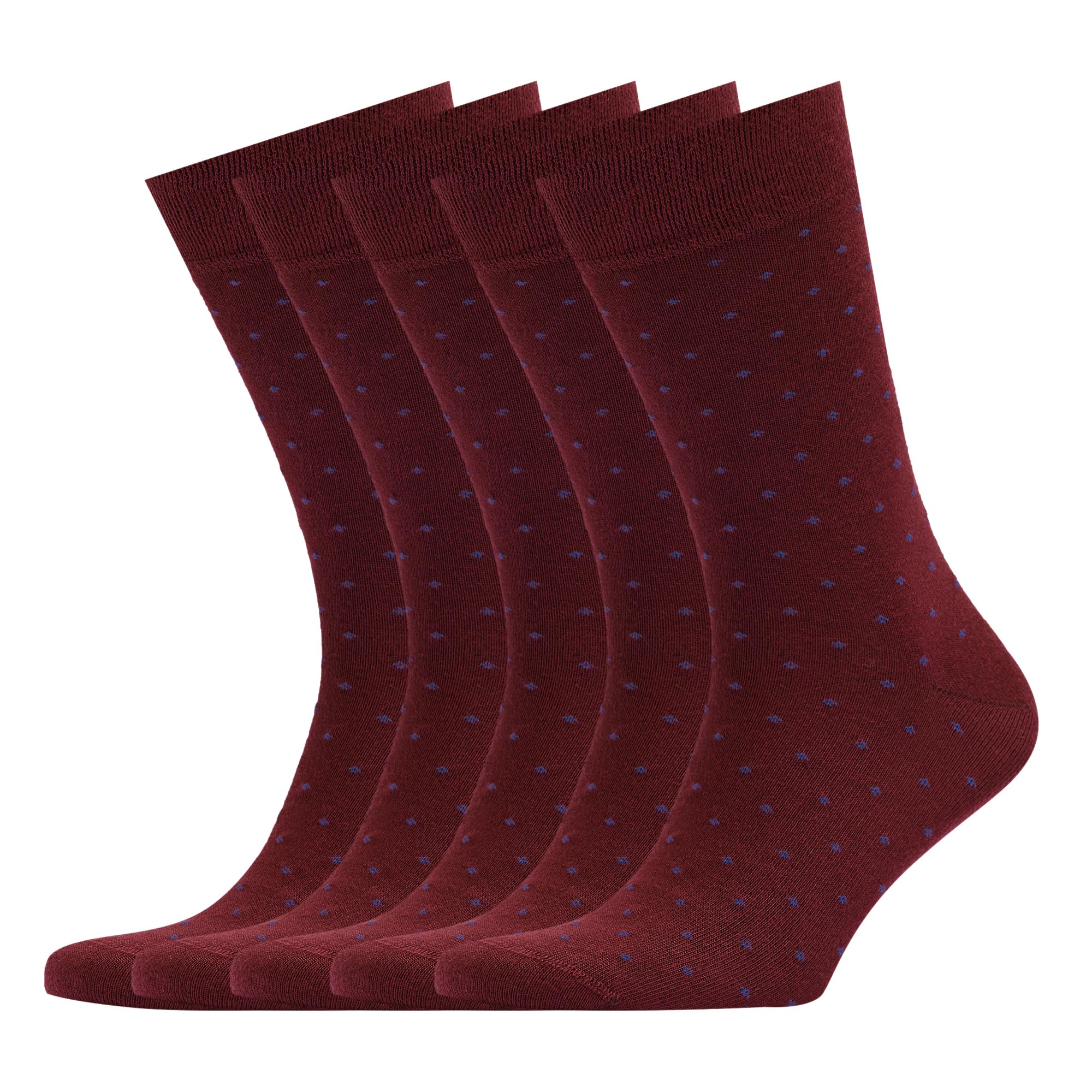 VRD Men's Dress Socks Bamboo Rayon, 5-Pack Crew Socks, Multiple Colors and Designs, Shoe Size 8-13, Gift Box