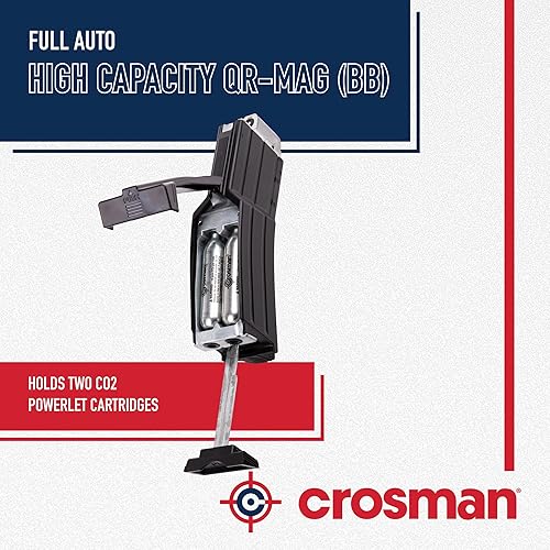 Vista 5 de Crosman CFAHCM Cargador BB de carga rápida para rifles de aire SBR totalmente automático BB, negro