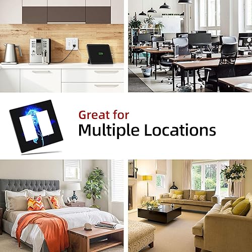 Vista 126 de Placa de pared con interruptor de luz de doble interruptor de pared para niños, diseño de dinosaurio, galaxia, espacio exterior, planeta, nebulosa