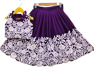 MITETHNIC Store Girls Georgette Embroidered Lehenga with Crop Top - Readymade Lehenga Choli - Perfect for Ethnic, Party & ... Price In India