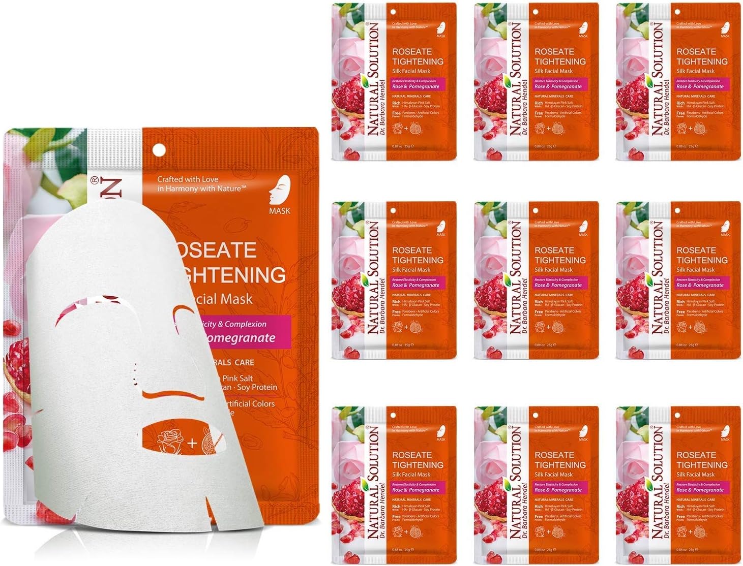 Face Mask Natural Rose and Pomegranate Mask of Moisturizing Skin