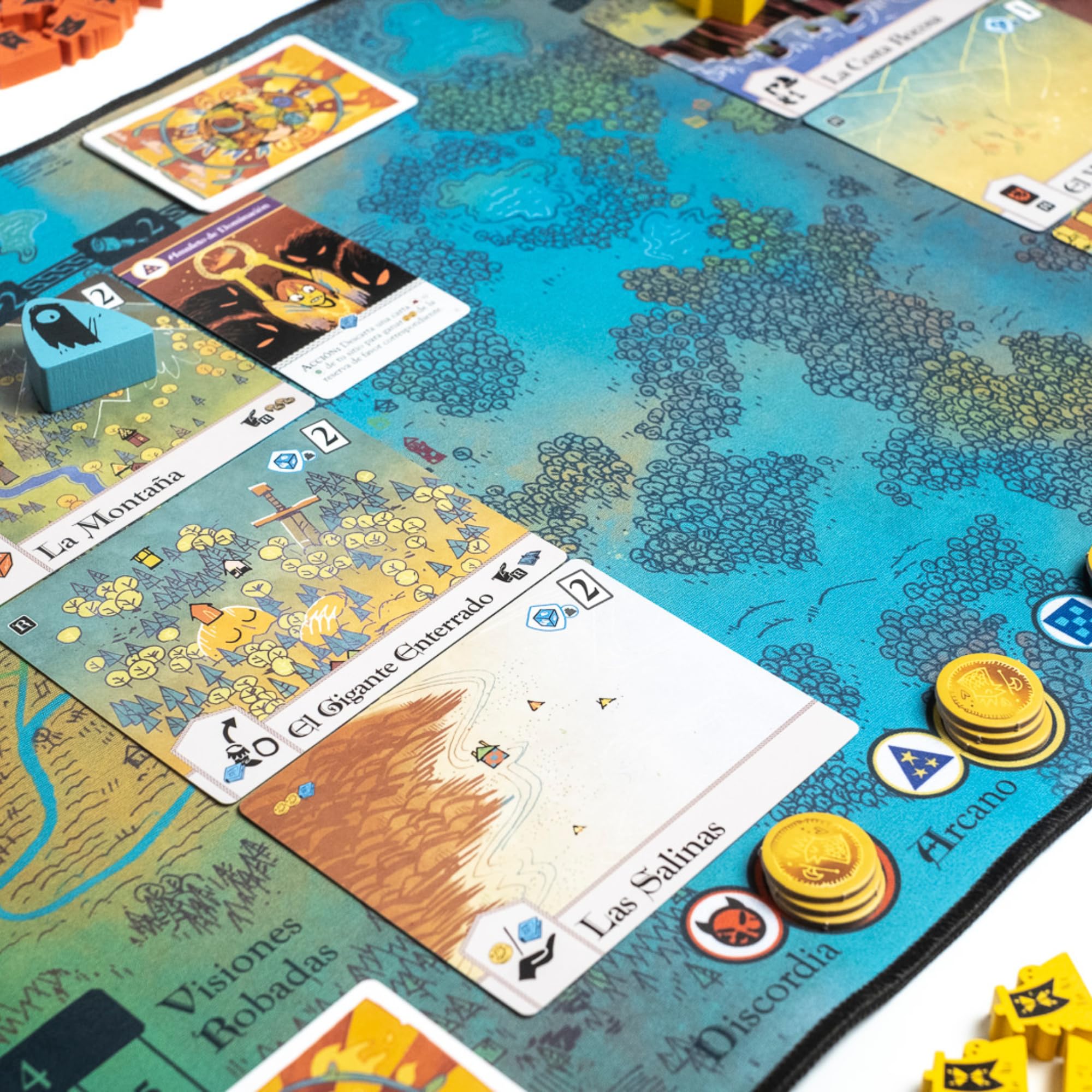2Tomatoes Games | Oath: Crónica del Imperio y EL Exilio | Konkurencyjna gra planszowa | Napisz historię starego kraju | hiszpański, angielski, francuski | dla 1-6 graczy | Temat: Fantasy