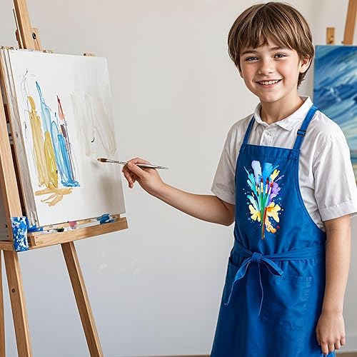 Miniatura 2 de Delantal con nombre personalizado para pintar y manualidades, delantal personalizado, regalo de calcetín de Navidad para niños y niñas