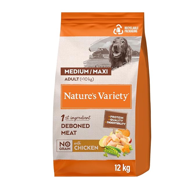 Nature's Variety No Grain Pienso para Perros Adultos con Pollo - 12kg