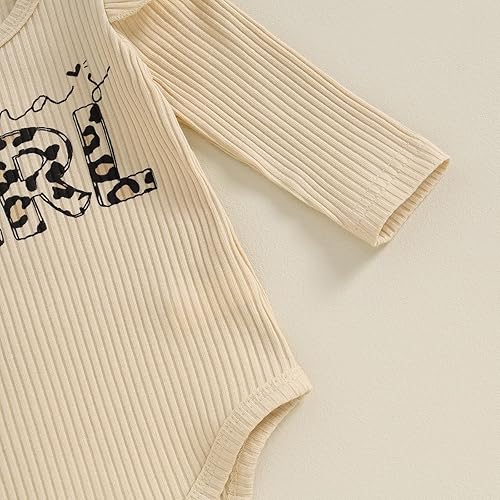 Miniatura 5 de Kuriozud Conjunto de mameluco con volantes para bebé recién nacida, con volantes, lindo conjunto de pantalones acampanados con diadema