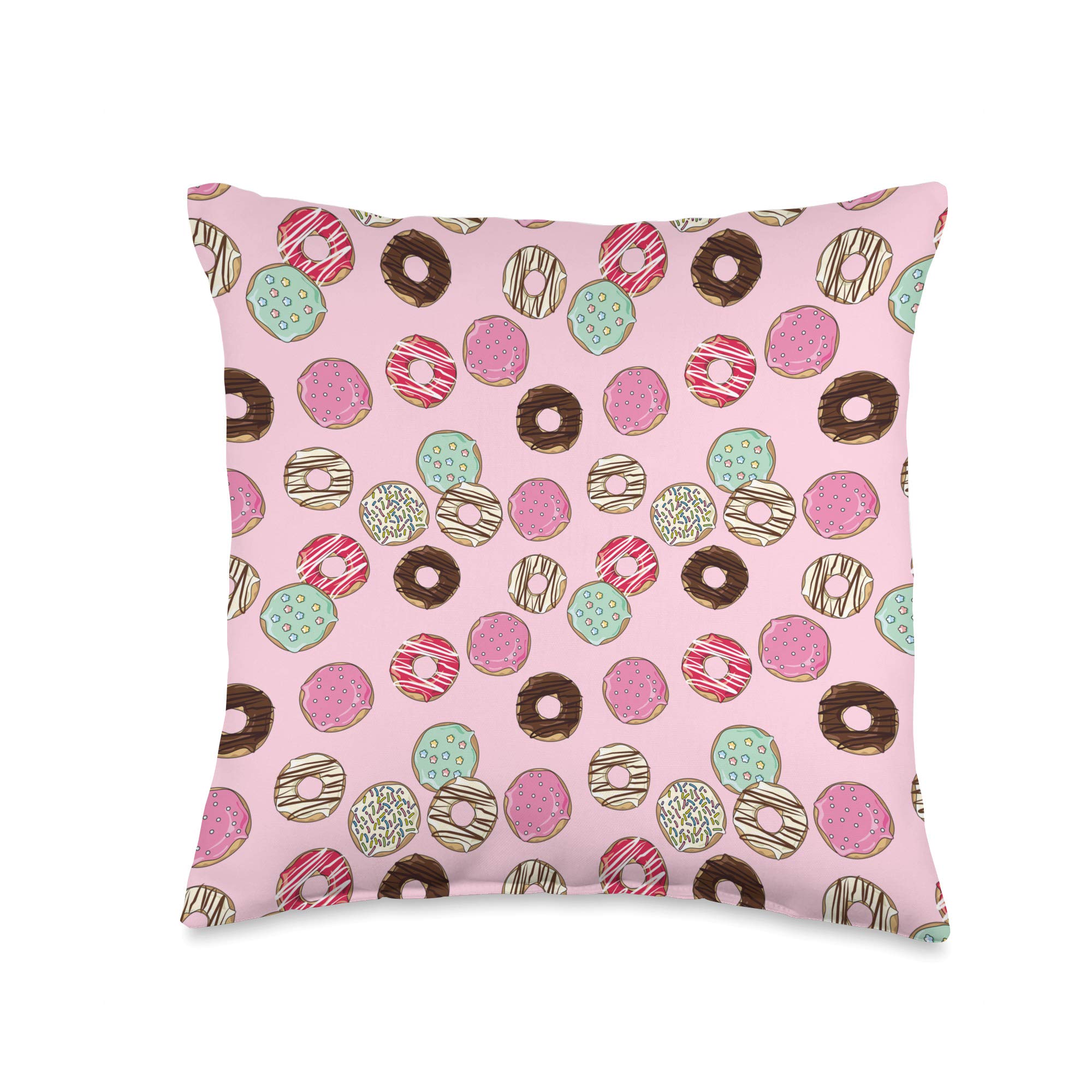 Donuts Doughnuts Pattern Donut Sweet-Lovers Throw Pillow