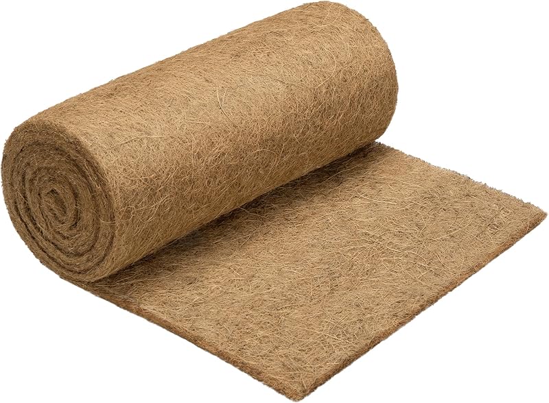 VIVOSUN Coco Coir Liner 12 x 80 in, 100% Natural Coconut Fiber Mat | Thickened Coco Liner Roll for Planters, Hanging Baskets, Garden Decoration, DIY Crafts, Pet Pads & Reptile Carpet
