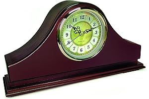 Mahogany Mantel Concealment Gun Clock: Discreet Home Security
