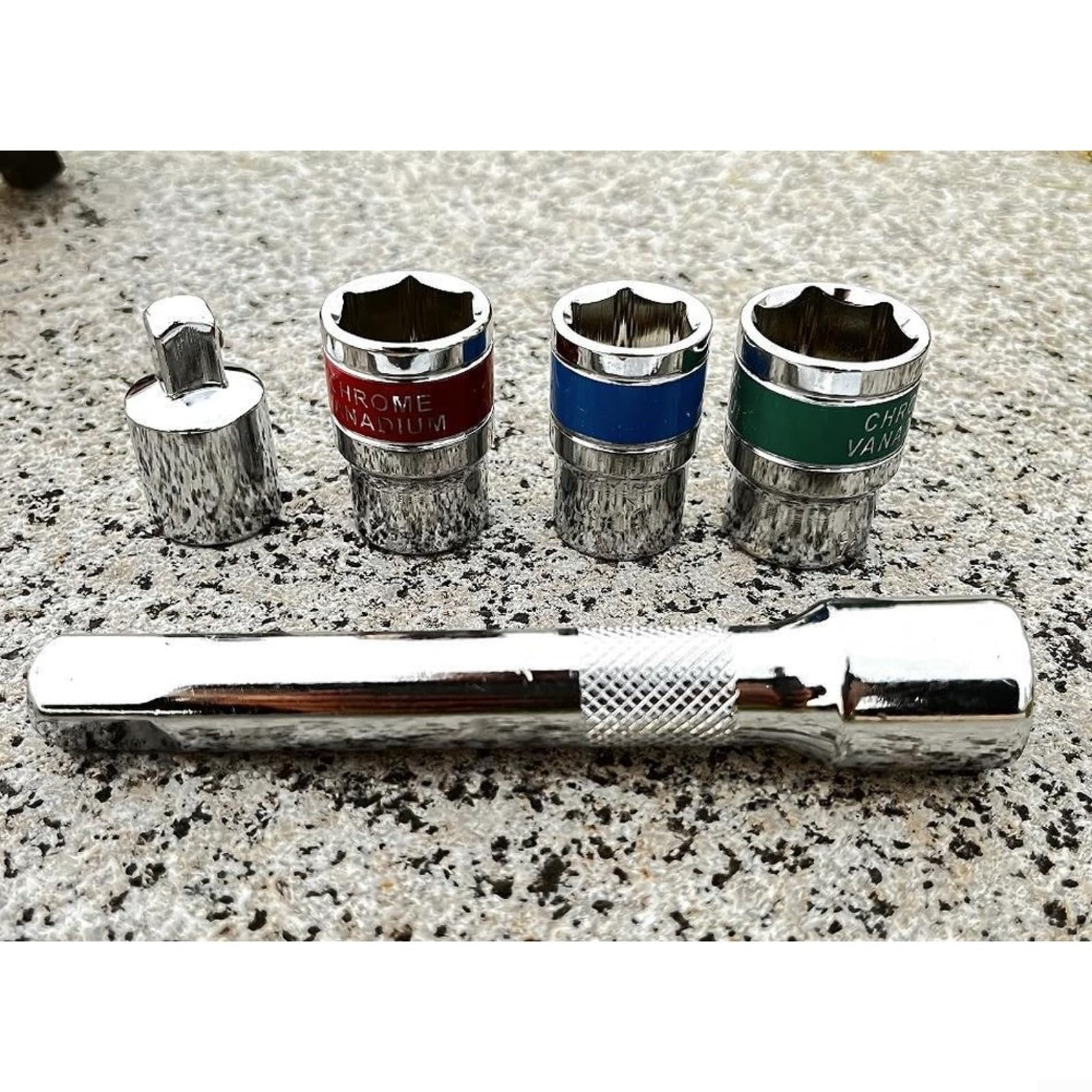 Set di chiavi dinamometriche da 1/2", 20-230 Nm, 72 denti, in acciaio al carbonio, strumento di precisione con barra di estensione e bussole, per manutenzione auto, kit da 6 pezzi