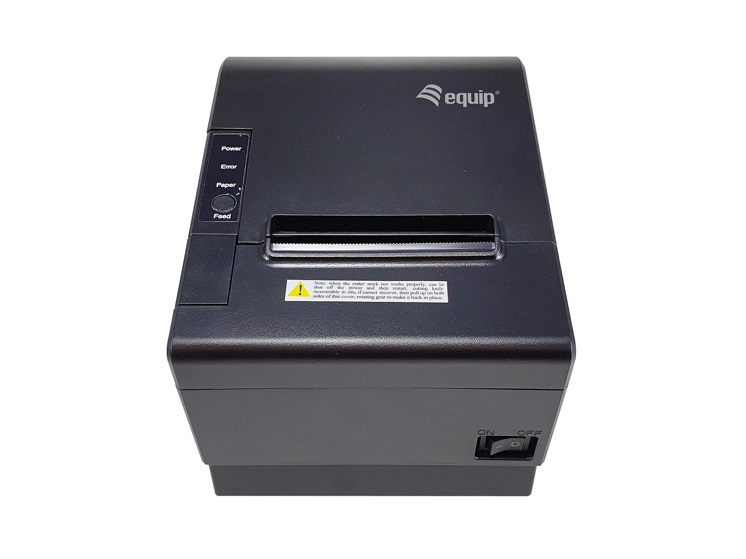 Equip 351004 80-mm-Thermo-POS-Belegdrucker mit automatischer Schneidevorrichtung, USB-/Bluetooth-/WiFi-/Kassenschubladen-Anschluss