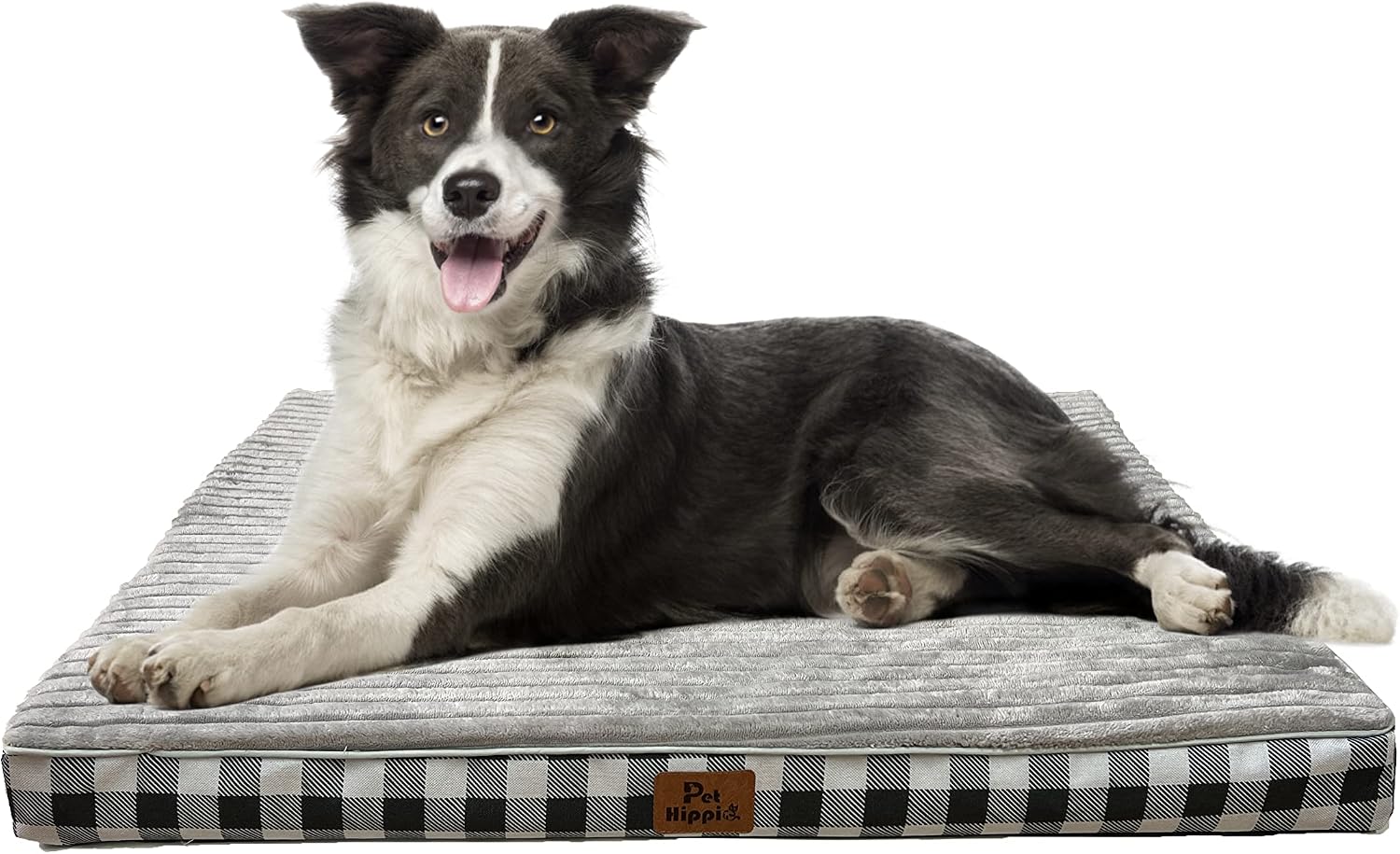 Pethippie Orthopedic Dog Bed Mattress, Egg-Crate Foam Dog Beds for M/L/XL - Designed Deluxe Flannel Pet Bed Mat with Removable Washable…