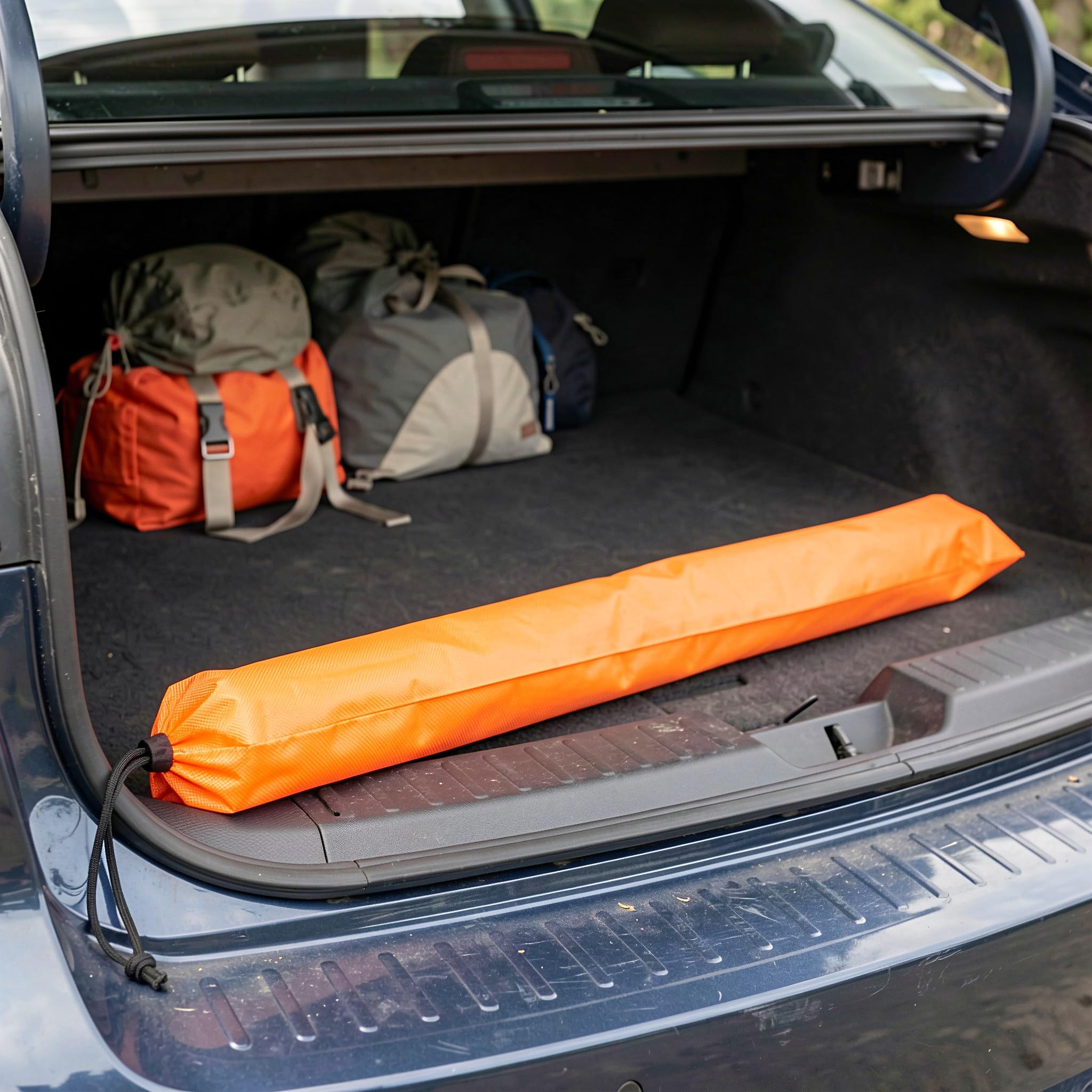 OSALADI 4-częściowy worek na słupki namiotowe ze ściągaczem, worek na | Organizer na kijki kempingowe 32x5 cali, do kijków trekkingowych, łatwy do przenoszenia, mieści śledzie do namiotu,