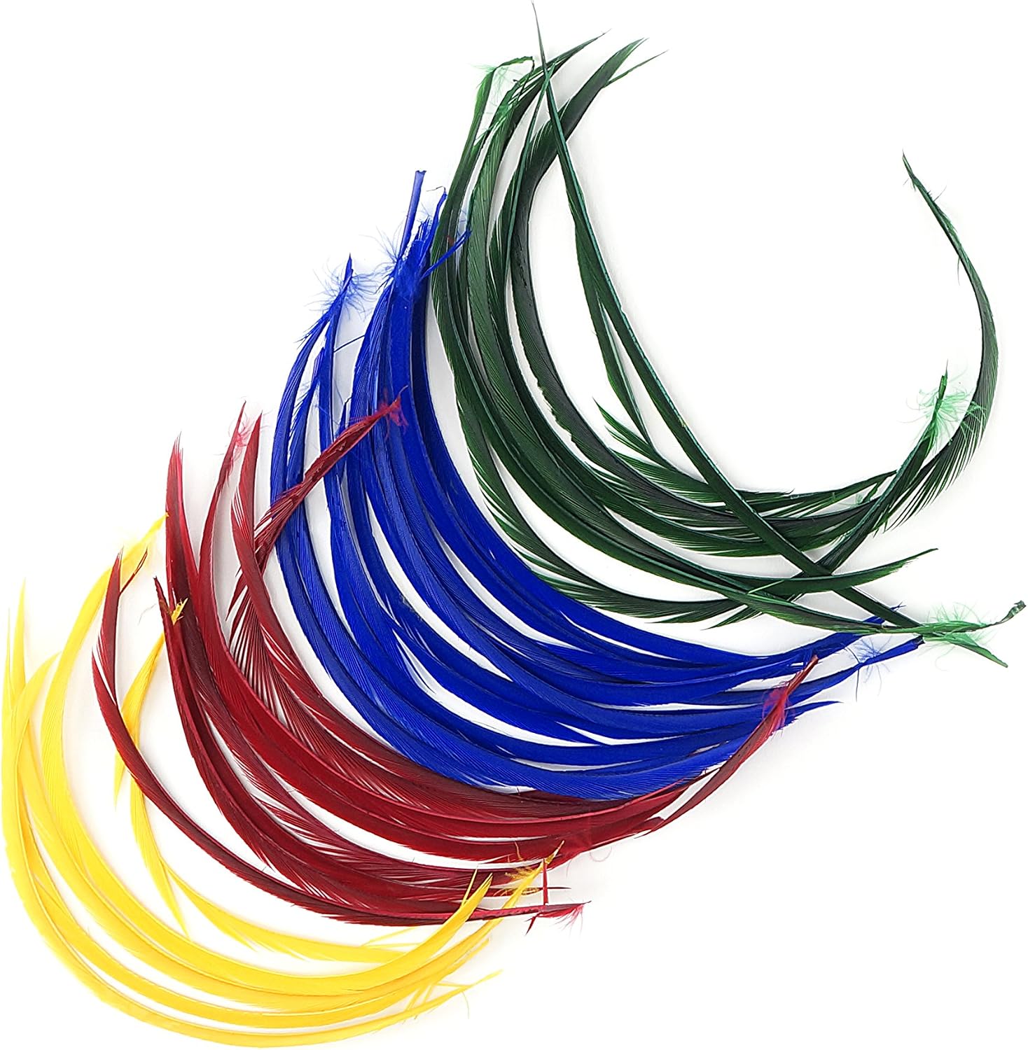 ZUCKER™ Goose Biot Feathers - Mix Dyed - Vibrant Mix