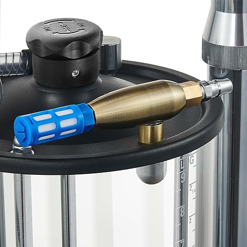 Miniatura 8 de Tanque de drenaje de aceite residual, extractor de drenaje de aceite y kit colector  Drenador neumático para fluidos automotrices  Contenedor de