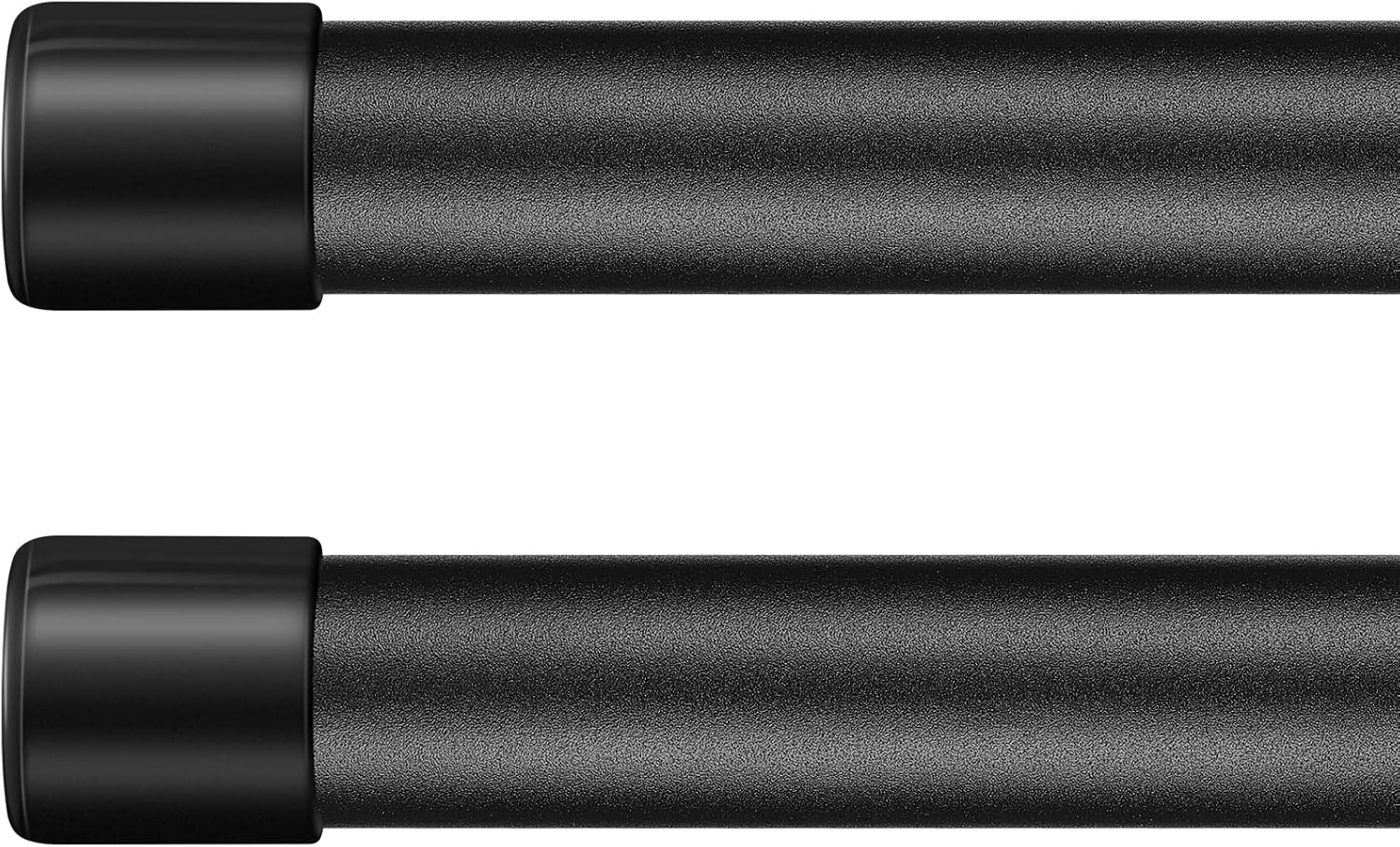 Black Curtain Rods for Windows 48 to 665/8" Adjustable