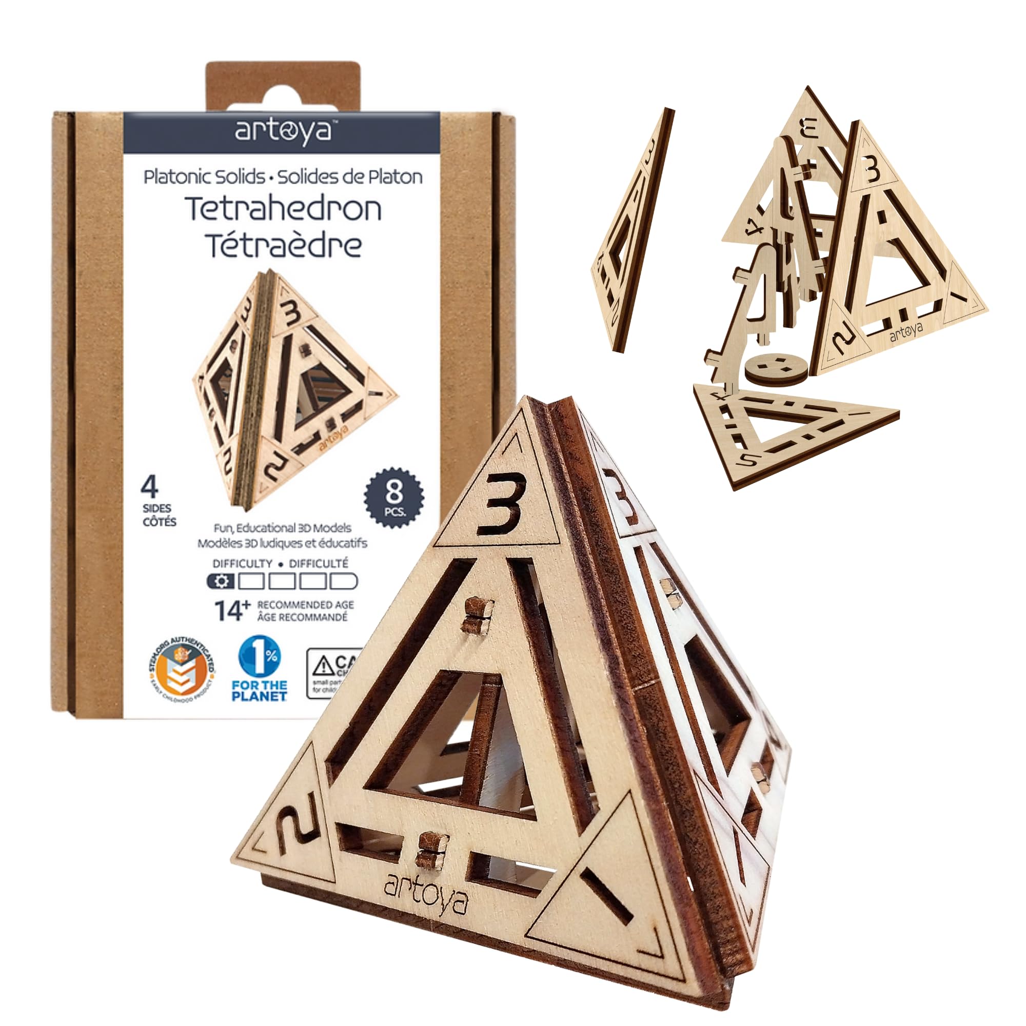 3D Wooden Puzzles for Teens & Adults – Smart Brain Teaser Puzzles, Wood Models, Creative & Educational Fun, Sustainable Materials, Ages 14 and Up