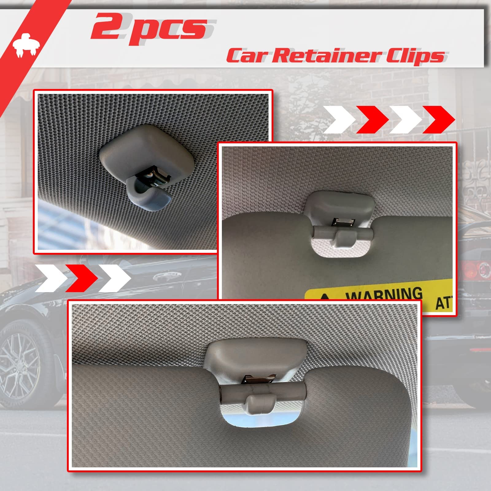 OTUAYAUTO uchwyt osłona przeciwsłoneczna do A1 A3 A4 S4 A5 S5 Q3 Q5 TT, haczyk na osłonę przeciwsłoneczną z tworzywa sztucznego 8E0857562