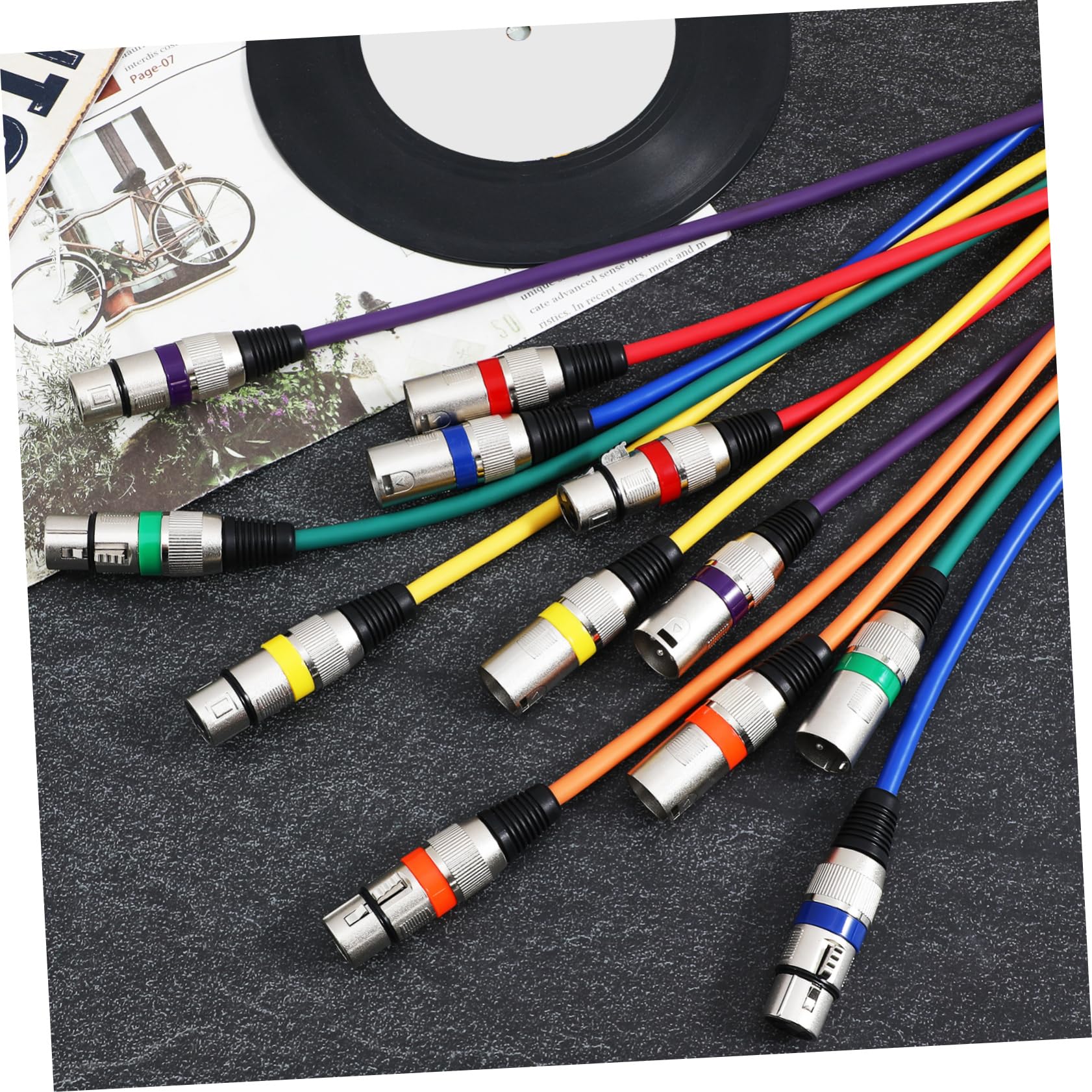 KOMBIUDA Xlr Mikrofonkabel mit Stecker und Buchse Stabile Signalübertragung Zugfest und Strapazierfähig für Aufnahme und Lautsprecher