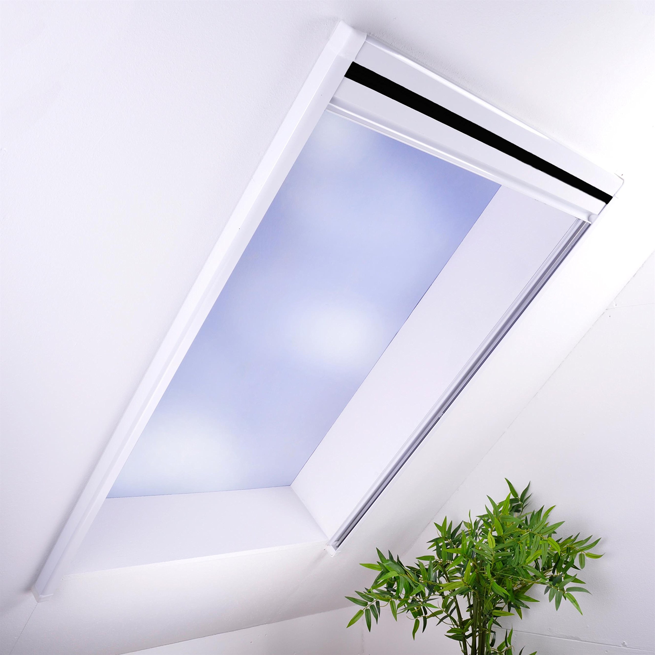 Sonnenschutz-Plissee für Dachfenster bis max. 100 x 157 cm - Sonnenschutzplissee Dachfensterplissee Sichtschutz weiß