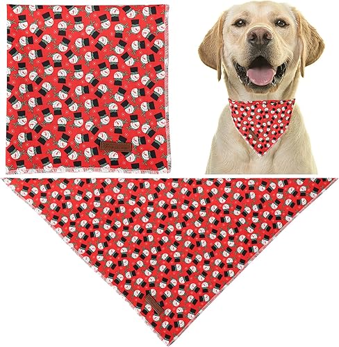 Miniatura 2 de UP URARA PUP Pañuelo para perro para el día de Pascua bufanda triangular para el día de Pascua para perros medianos y grandes pañuelo de algodón