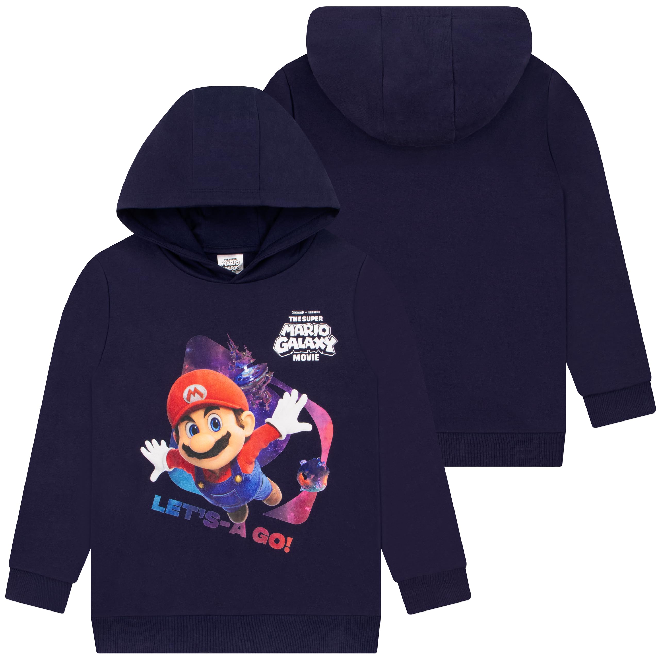 Super Mario Sweat A Capuche pour Garçon, Sweat-Shirt A Capuche Mario, Hoodie en Coton pour Garçon, Hoodies Galaxy Movie
