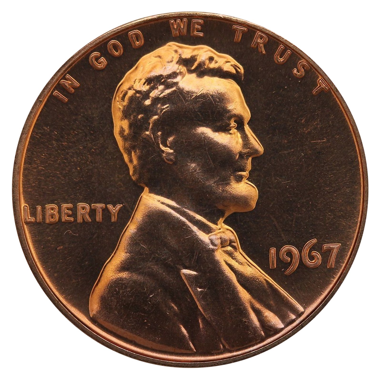 1967 No Mint Mark Gem Special Mint Set SMS Lincoln Memorial Cent Penny US Mint Uncirculated