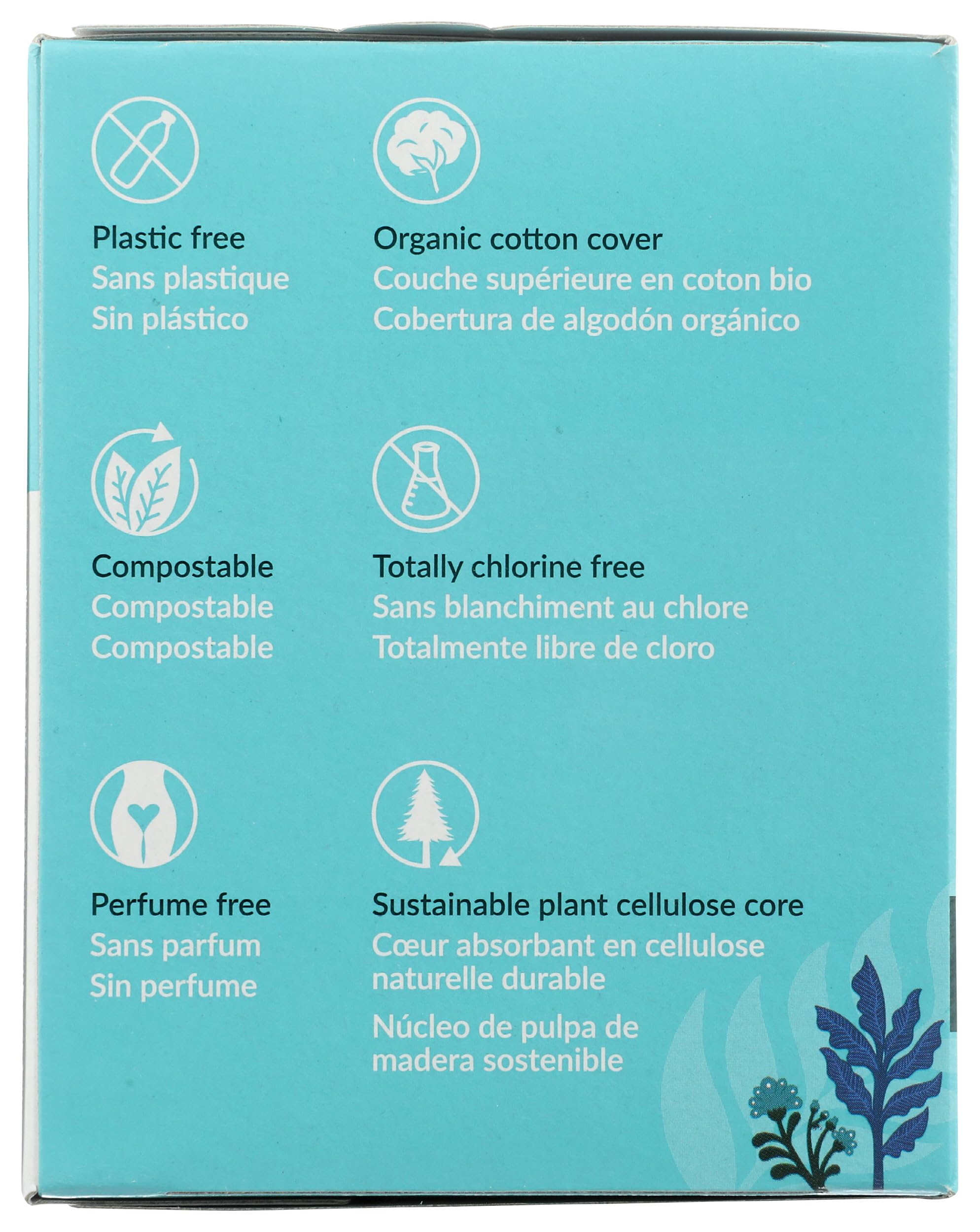 Natracare, Pads Ultra Super with Wings, 12 Count