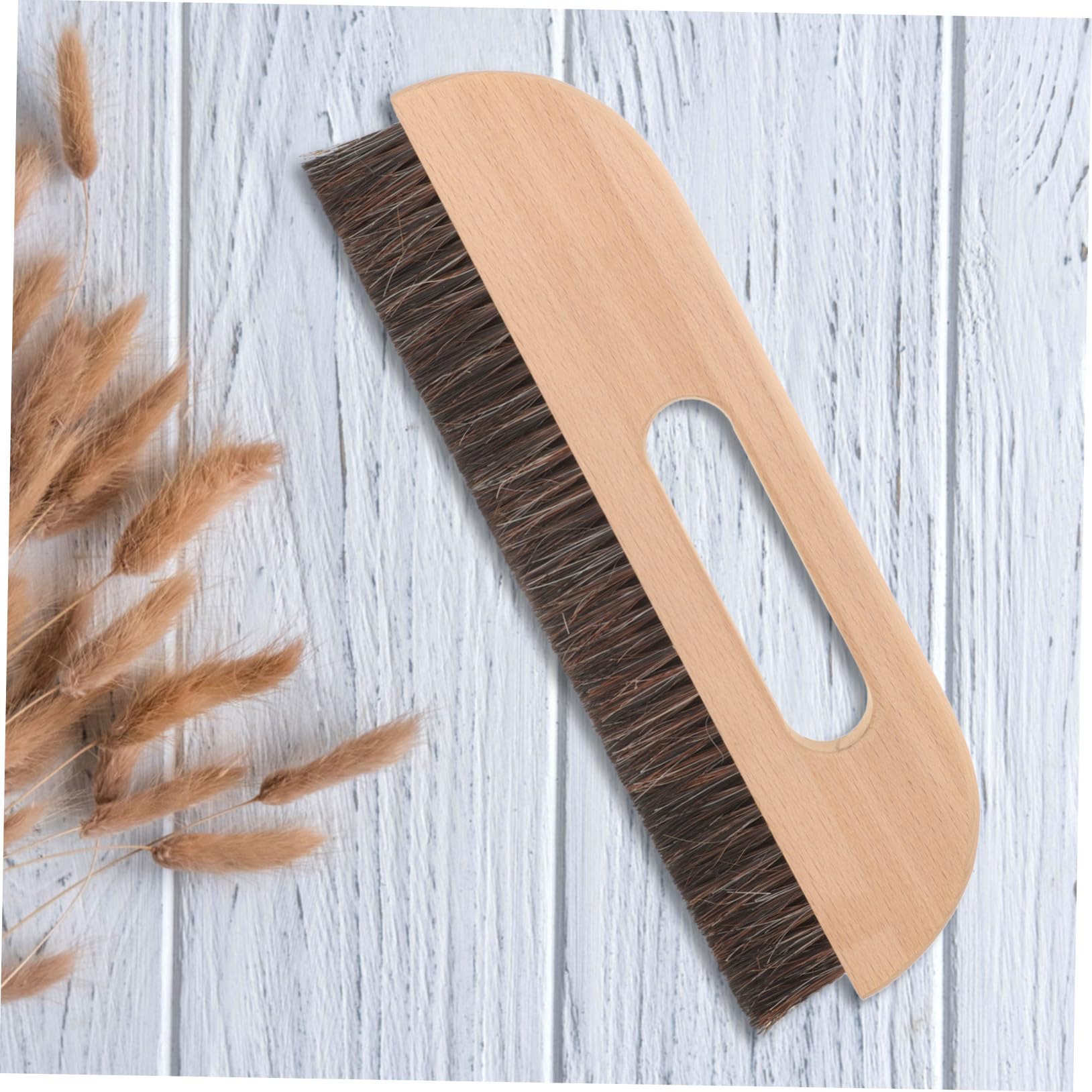 Brosse à Maroufler Multi Usage avec Manche Ergonomique Brosse à Tapissier pour Peint et Lissage Mural Poils Longs Denses et Résistants