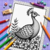Forest Birds Coloring Book Fun and Relaxing Coloring Pages