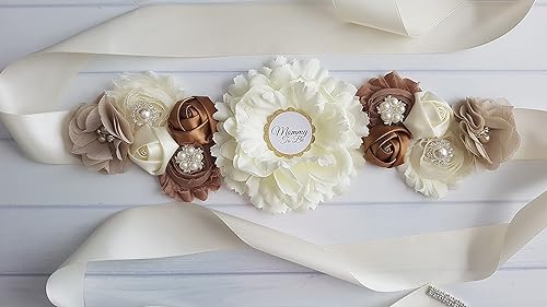 Miniatura 11 de Banda para mamá y papá para ser Pin Banda y ramillete para baby shower Hecho a mano en Estados Unidos