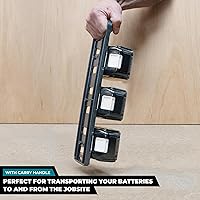 Vista 2 de StealthMounts Soporte de batería compatible con baterías Makita LXT de 18 V con mango Fabricado en el Reino Unido