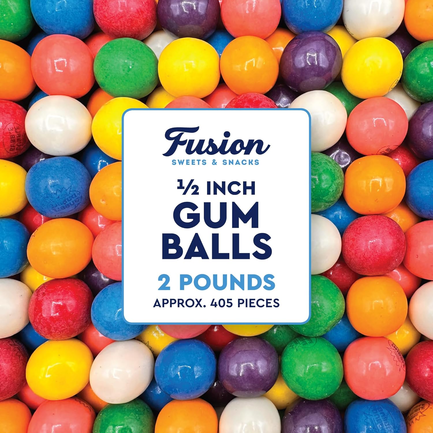 Chicles Gumballs Fusion Sweets and Snacks - Sabor Frutas Variadas - 2 lb