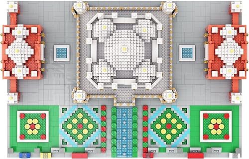 Miniatura 5 de SEMKY Juego de micro mini bloques Taj Mahal famoso modelo de monumento 5477 piezas - Juguetes de construcción y arquitectura regalos para niños y