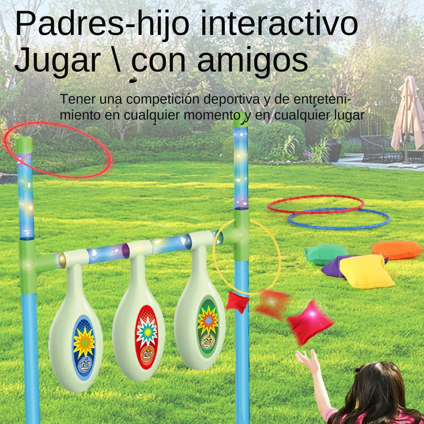 Wurfspiel – Komplettes Aufbewahrungs-Set – Wurfsäcke für Kinder | für Outdoor, Hof, Garten, Park, Sport, Party, Erwachsene, Jungen und Mädchen