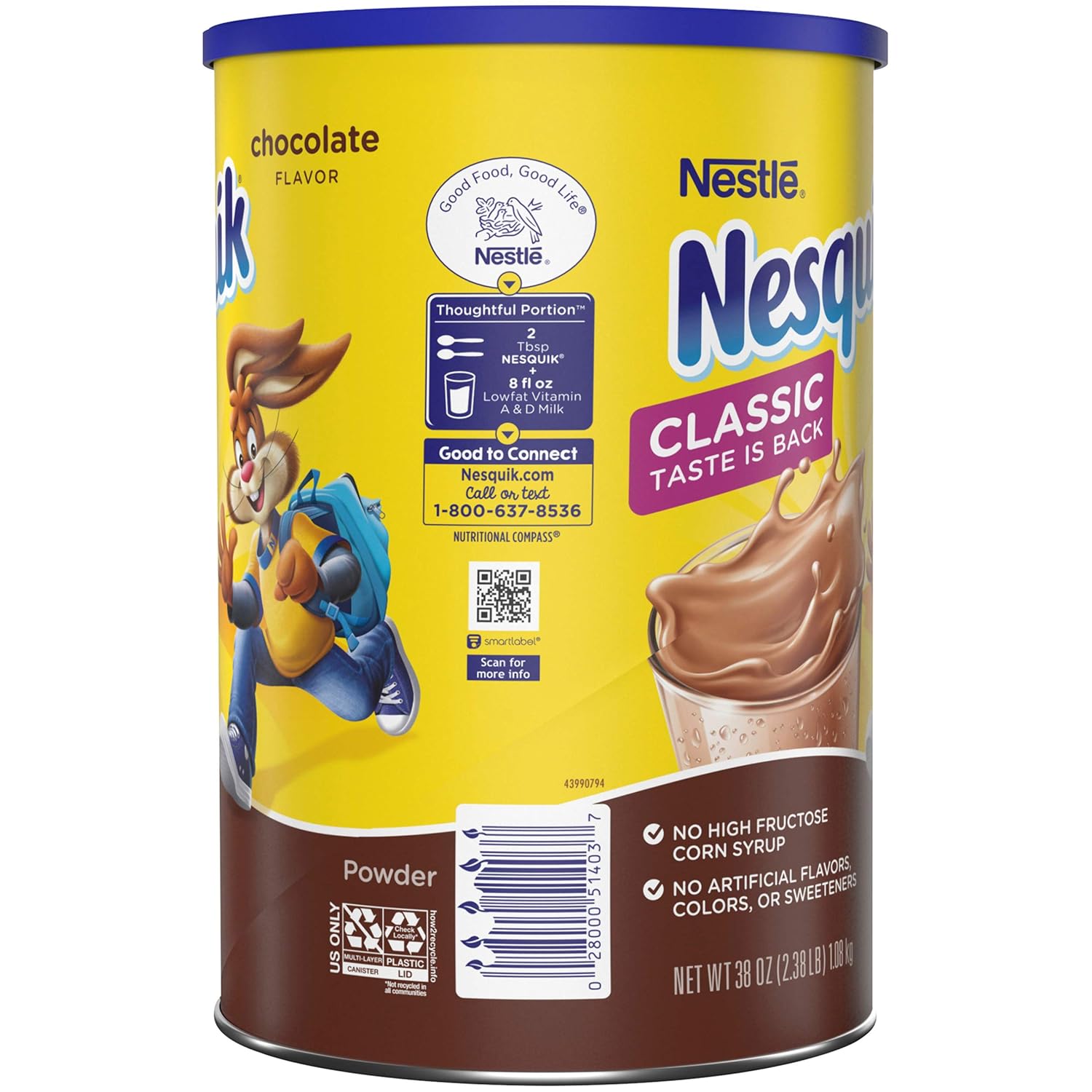 Nesquik Powder Drink Mix, Chocolate, 38 Ounce, Pack of 6 : Grocery & Gourmet Food