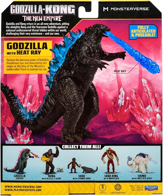 Figura Godzilla Articulada 15 cm - MonsterVerse x Kong miniatura 7