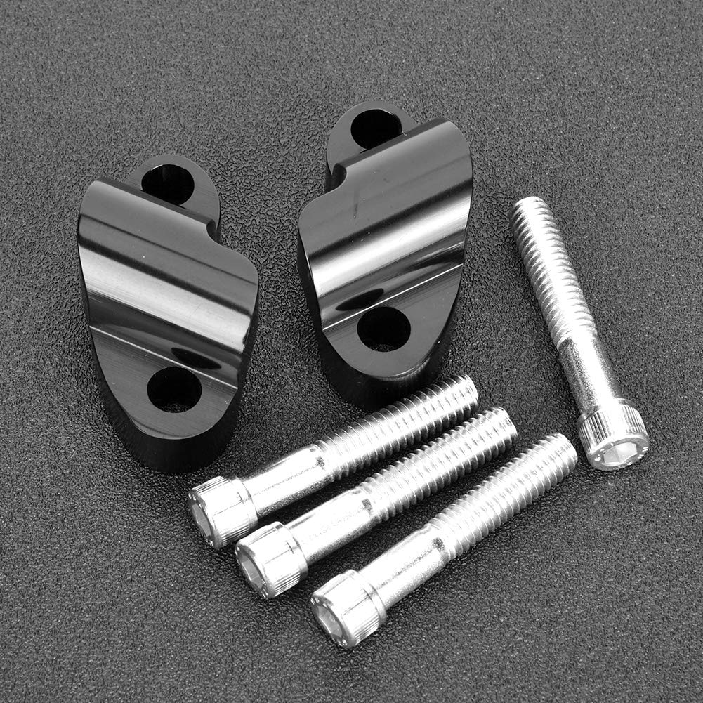 Rehausseur de Guidon Moto, Adaptateur Hauteur en Aluminium Noir, pour Forty Eight XL1200X 2010-2020, Conduite Confortable, Maniabilité Améliorée