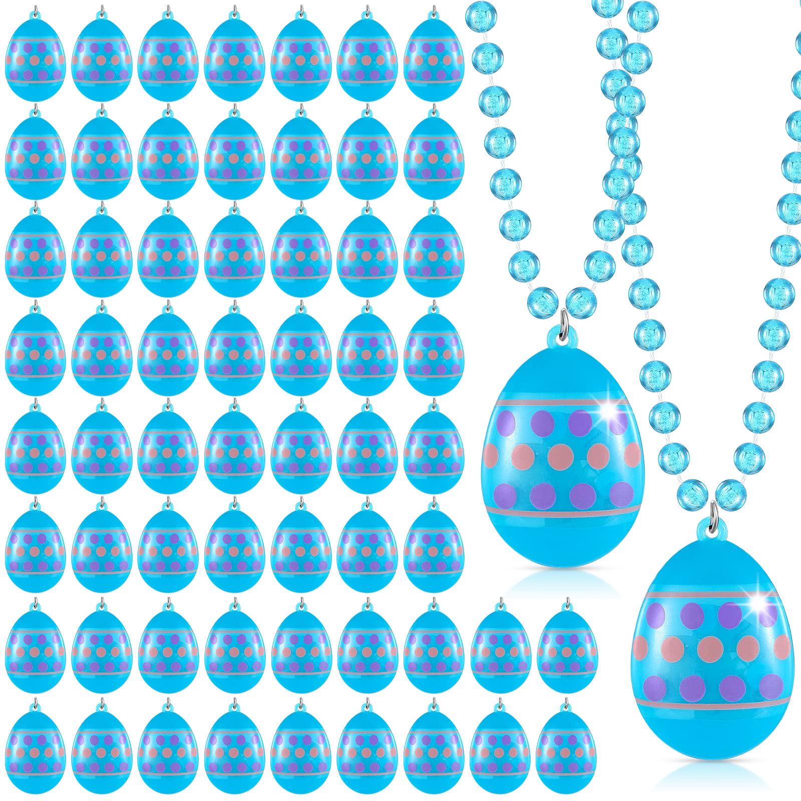 YinkinLED Light up Easter Egg Necklace Flashing Necklaces