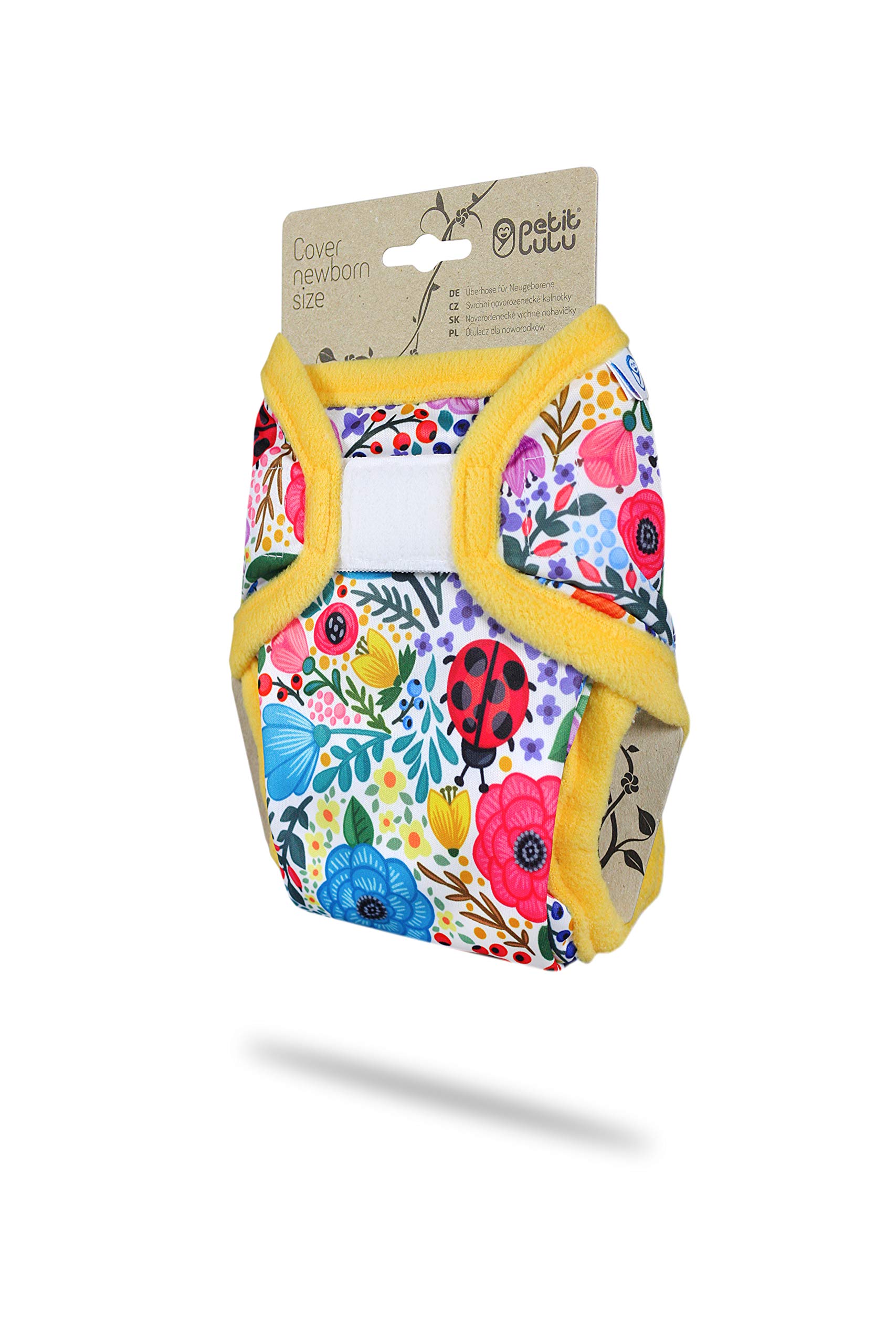 Cover Petit Lulu | Taglia neonato | Hook & Loop | Pannolini lavabili | | Pannolino di stoffa | Prodotto in Europa (Blooming Garden)