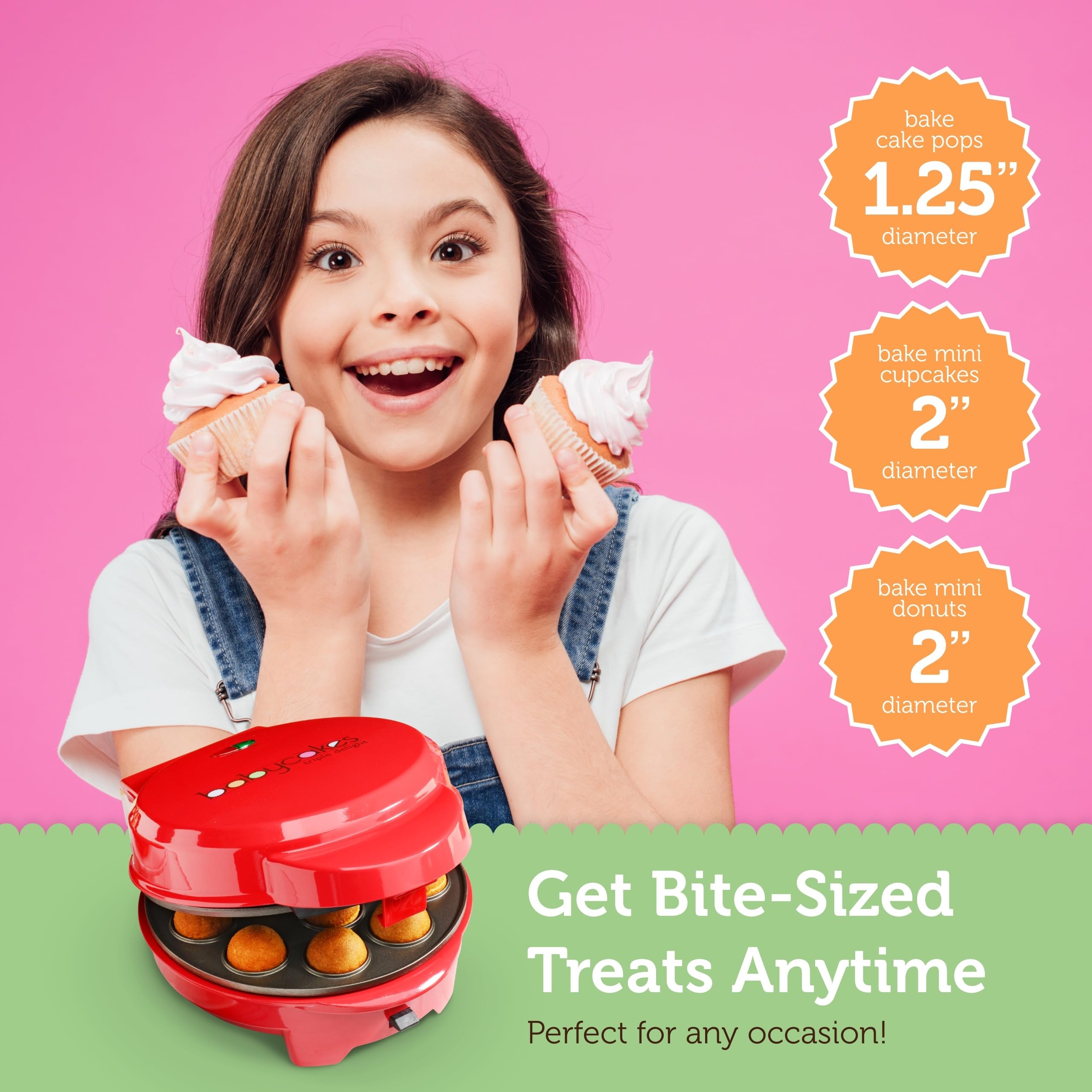 Babycakes 3-in-1 Treat Maker - Cake Pops, Cupcakes & Donuts -5 Babycakes 3-in-1 Treat Maker - Cake Pops, Cupcakes & Donuts -5