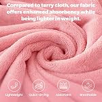 PJGGZ Towel Robe for Women – Soft Absorbent Kimono Bathrobe, Quick-Dry Spa Shower & Hotel Use