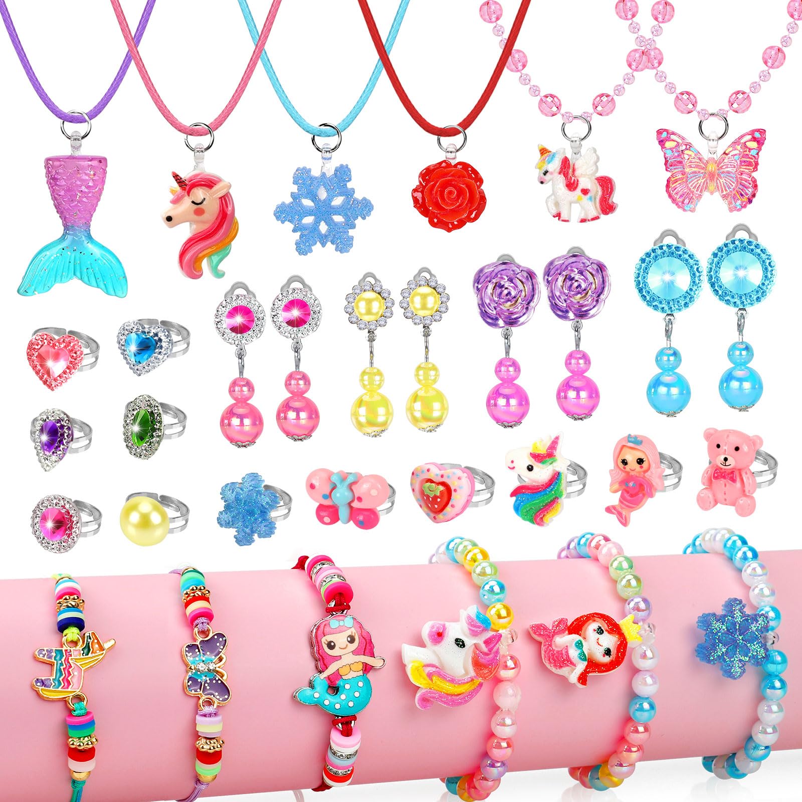 Amazon.com: HAJUS Kids Jewelry Set, 28 Pcs Unicorn Toys for Girls