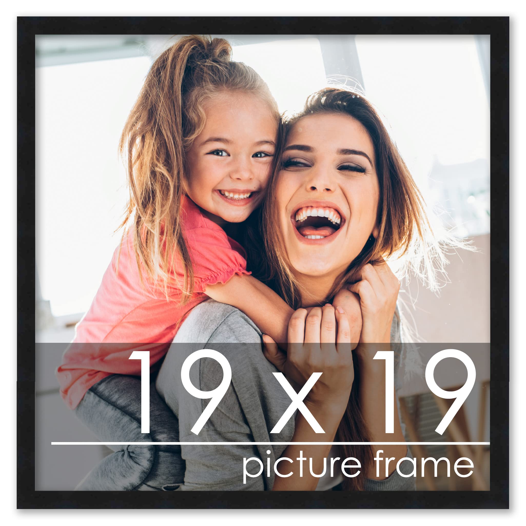 Amazon.com - Poster Palooza 19x19 Frame Black Solid Wood