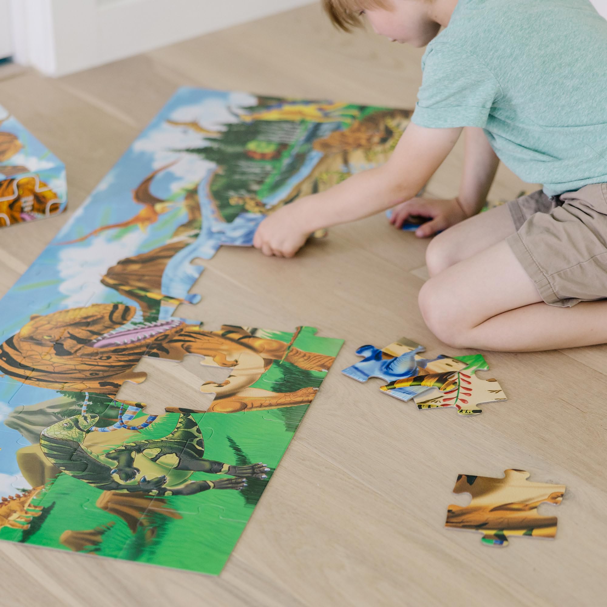 Melissa & Doug - Puzzle da Pavimento Terra dei Dinosauri
