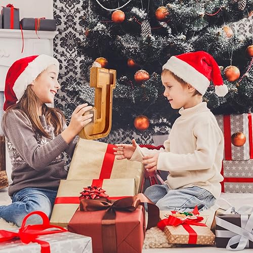 Miniatura 8 de Alcancía de madera con letras de madera para niños y niñas, banco de dinero grande de 26 letras del alfabeto, con nombre personalizado, banco de