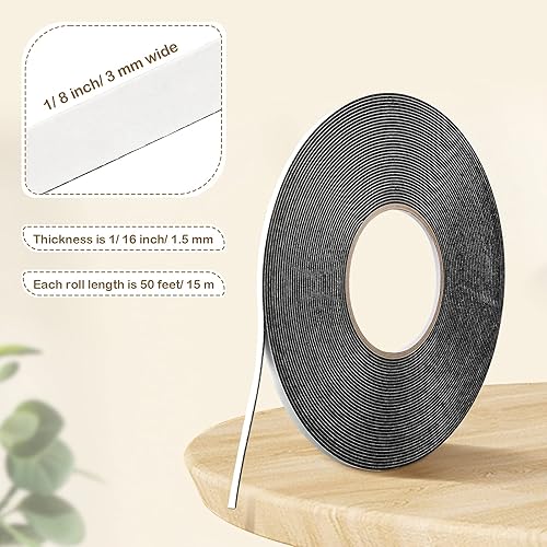 Vista 36 de 2 rollos de cinta de doble cara blanca de espuma de polietileno, cinta adhesiva de montaje suave Blanco